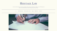 Desktop Screenshot of heritagelaw.co.uk