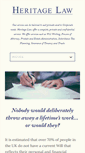 Mobile Screenshot of heritagelaw.co.uk